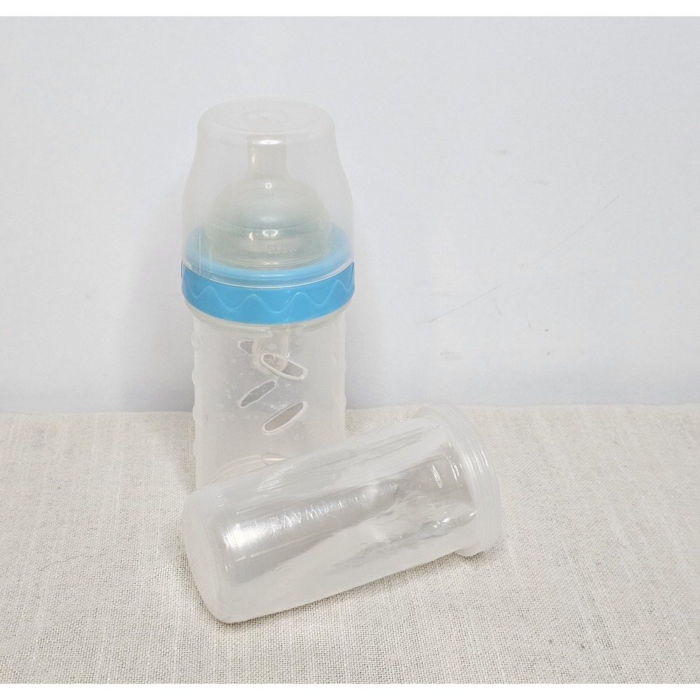 Vintage Playtex Clear Blue Baby Bottle